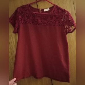 Dressy maroon blouse